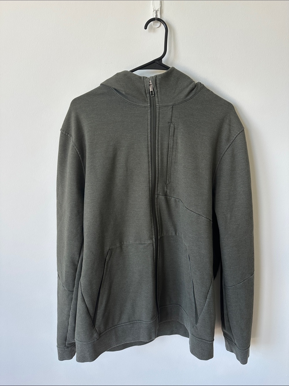 lululemon athletica Men's Olive Zip-Up Hoodie